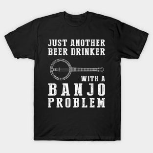 Banjo-Playing Beer Lover: Embrace the Fun with this Hilarious Tee! T-Shirt